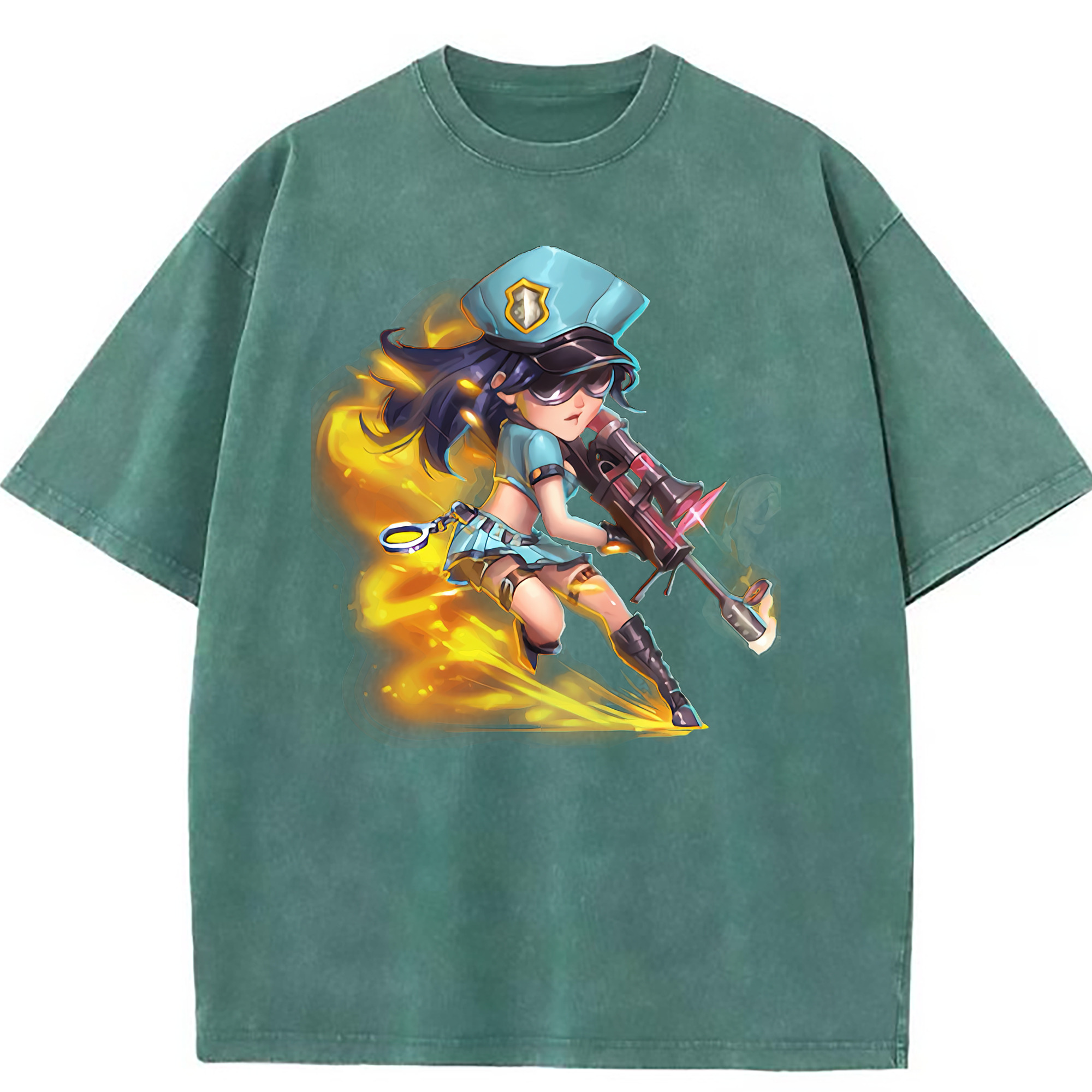 （画像用） リーグ・オブ・レジェンド League of Legends LOL 綿100% ヴィンテージ風 半袖Tシャツ（フロントプリント）